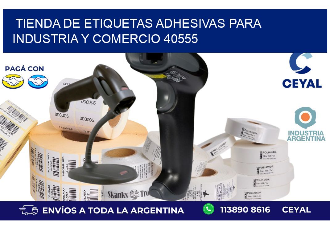 Tienda de Etiquetas Adhesivas para Industria y Comercio 40555