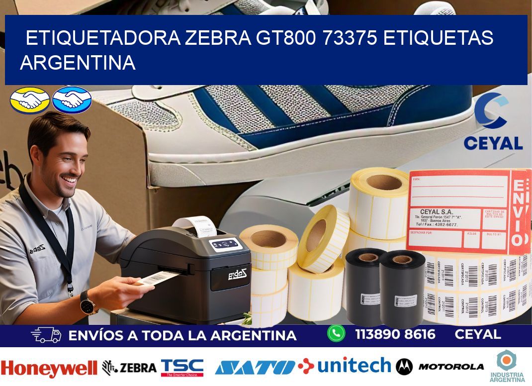 etiquetadora zebra gt800 73375 etiquetas argentina