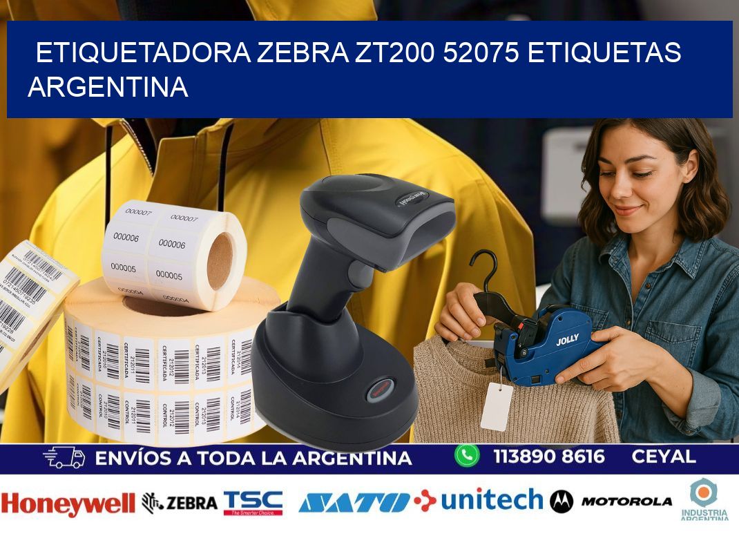etiquetadora zebra zt200 52075 etiquetas argentina