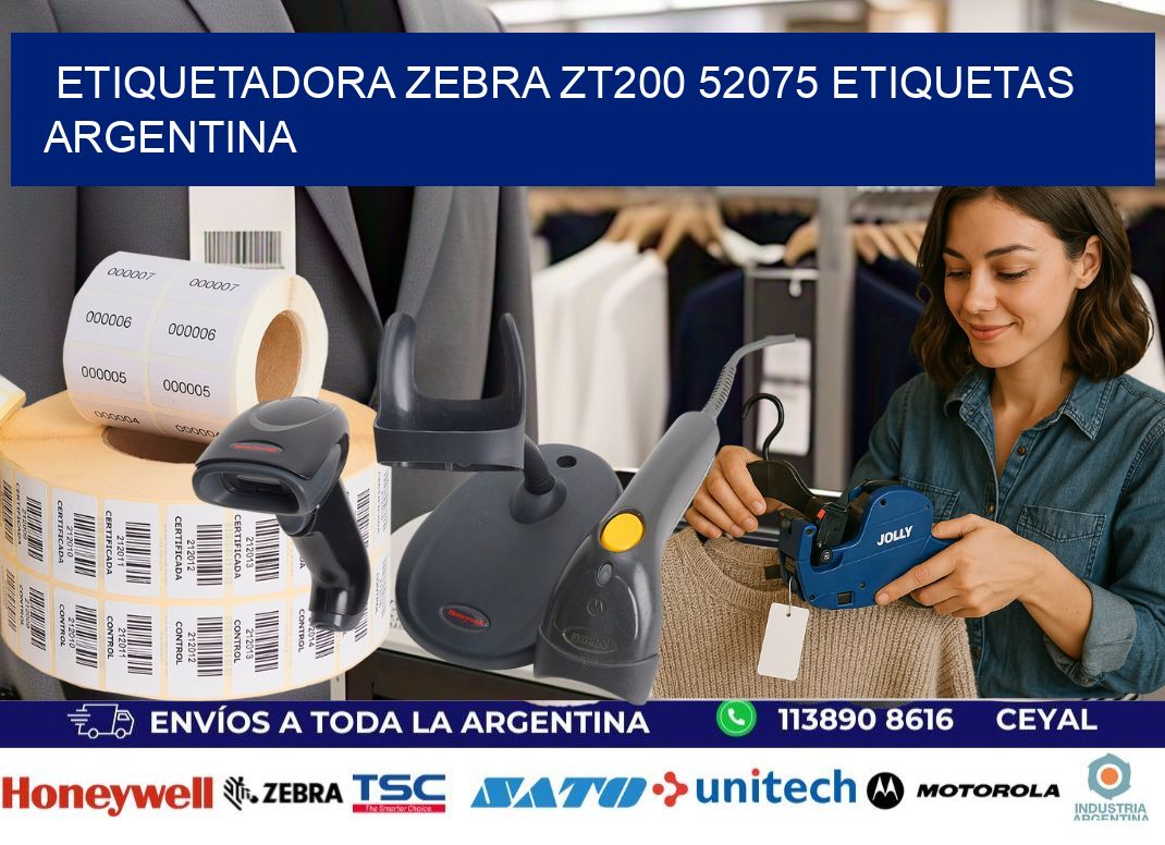 etiquetadora zebra zt200 52075 etiquetas argentina