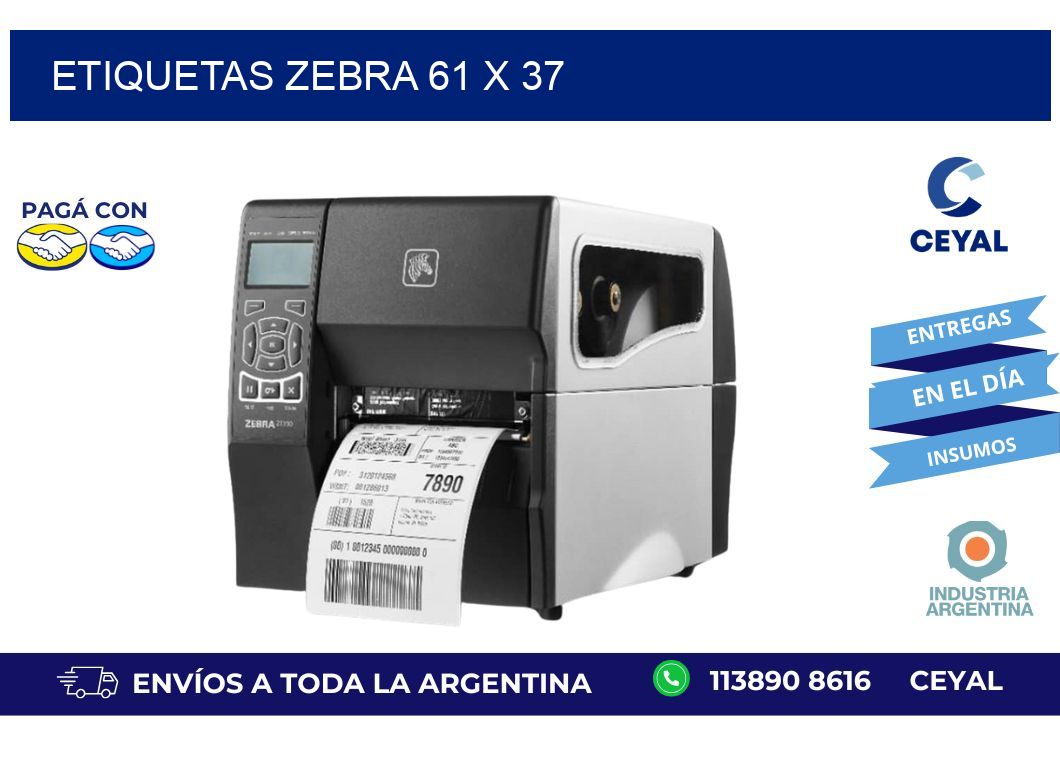 etiquetas zebra 61 x 37