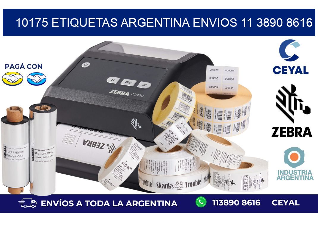 10175 ETIQUETAS ARGENTINA ENVIOS 11 3890 8616