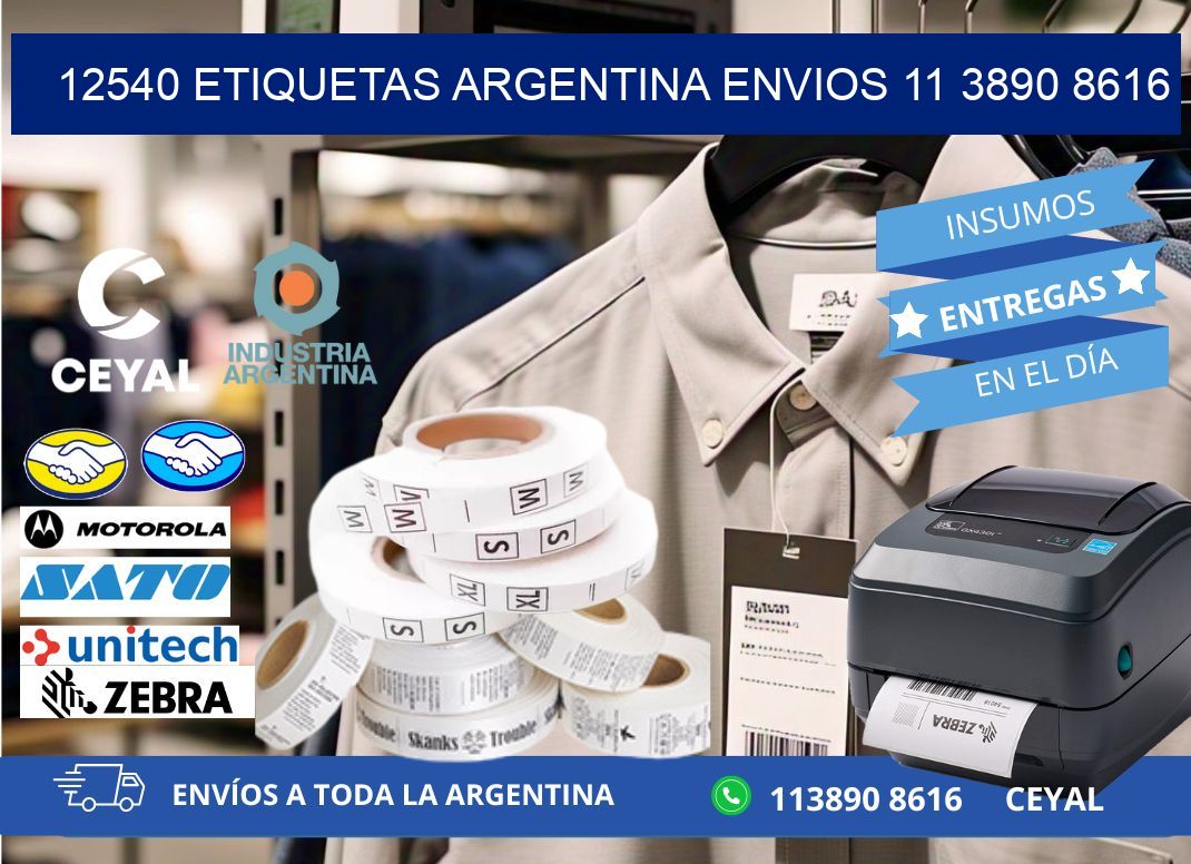 12540 ETIQUETAS ARGENTINA ENVIOS 11 3890 8616