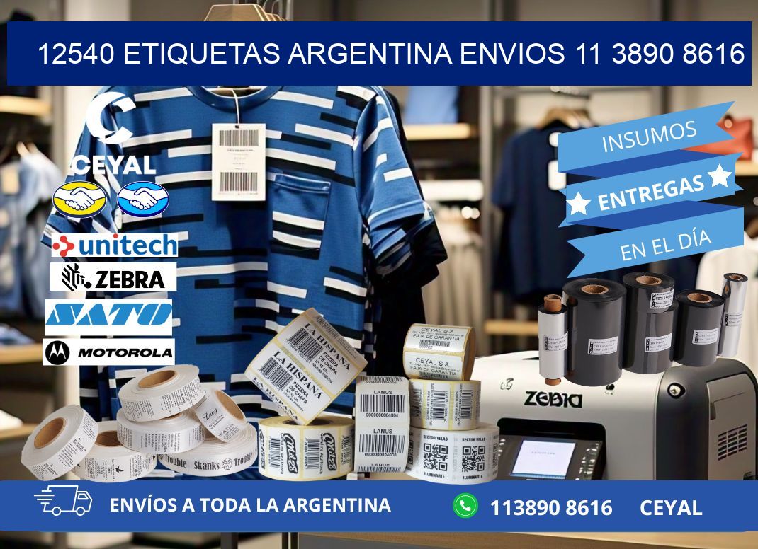 12540 ETIQUETAS ARGENTINA ENVIOS 11 3890 8616
