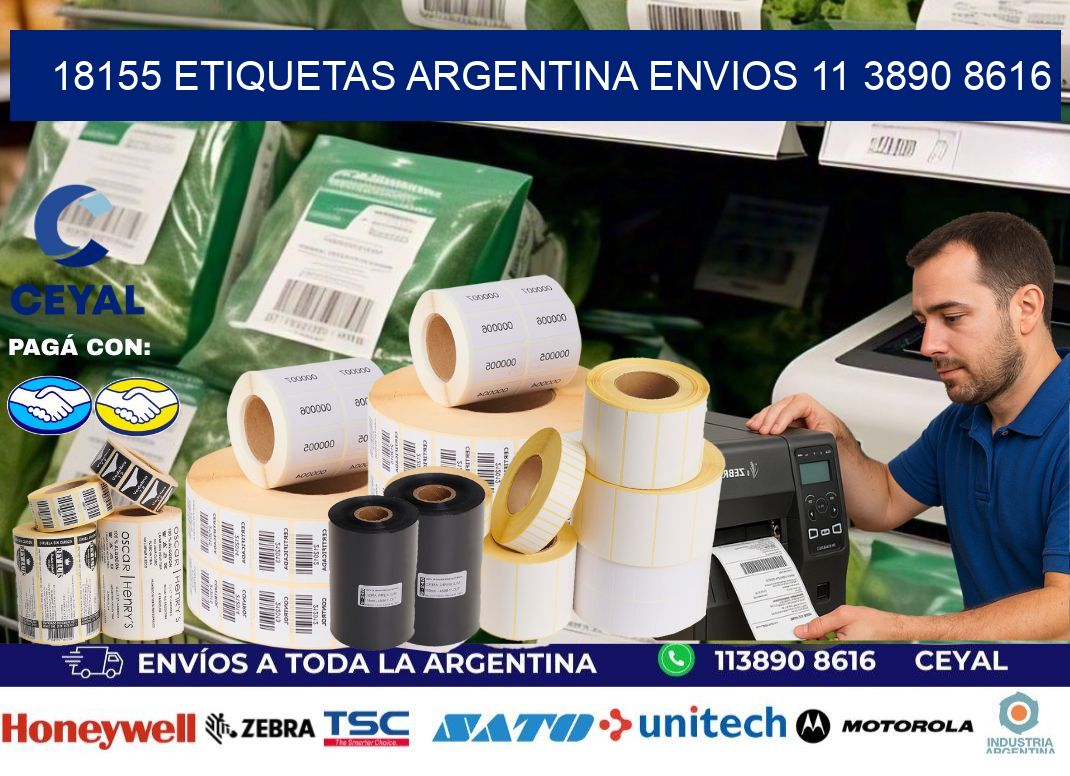 18155 ETIQUETAS ARGENTINA ENVIOS 11 3890 8616