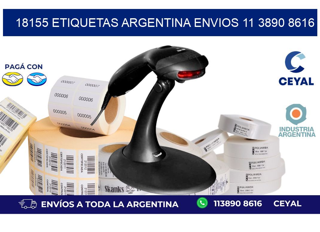 18155 ETIQUETAS ARGENTINA ENVIOS 11 3890 8616