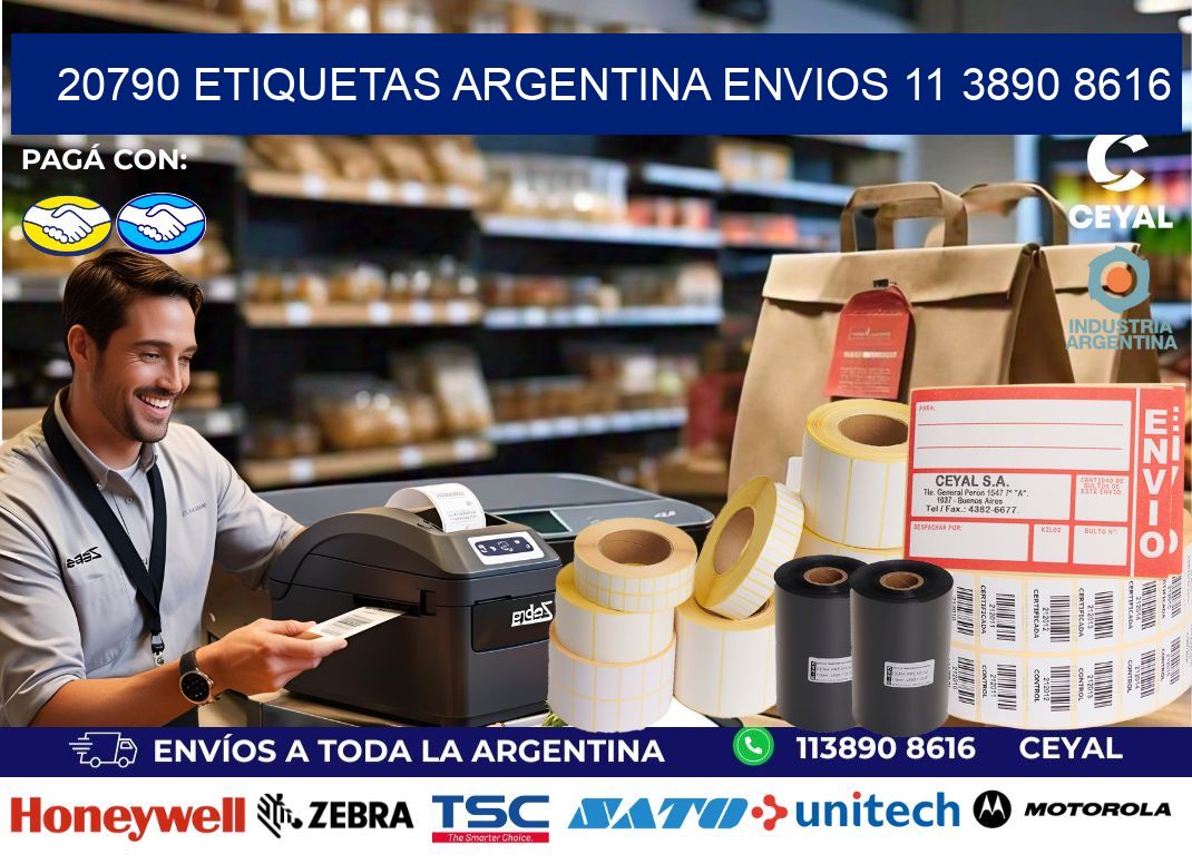 20790 ETIQUETAS ARGENTINA ENVIOS 11 3890 8616