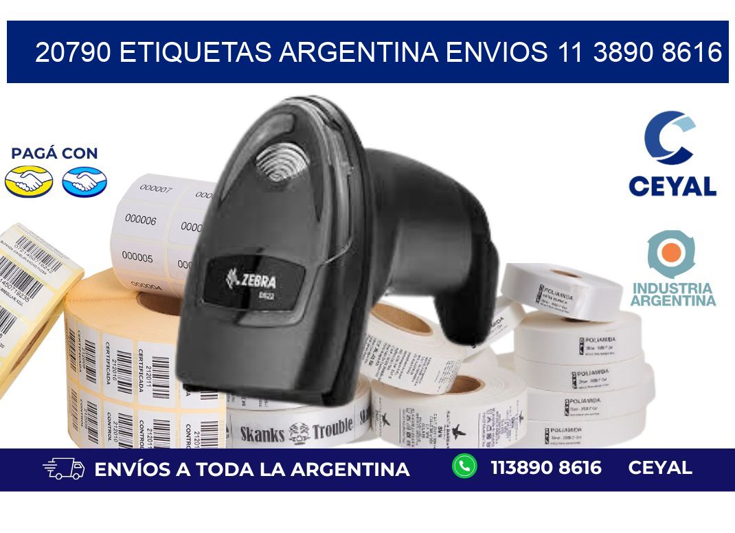 20790 ETIQUETAS ARGENTINA ENVIOS 11 3890 8616