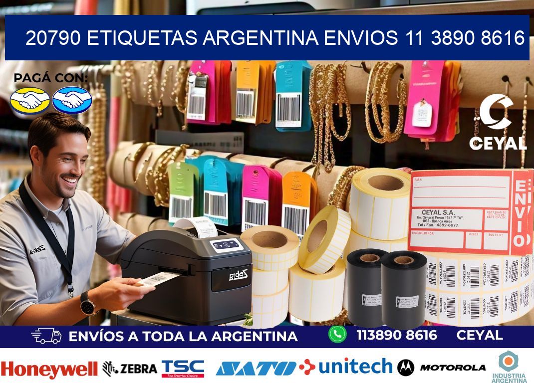 20790 ETIQUETAS ARGENTINA ENVIOS 11 3890 8616