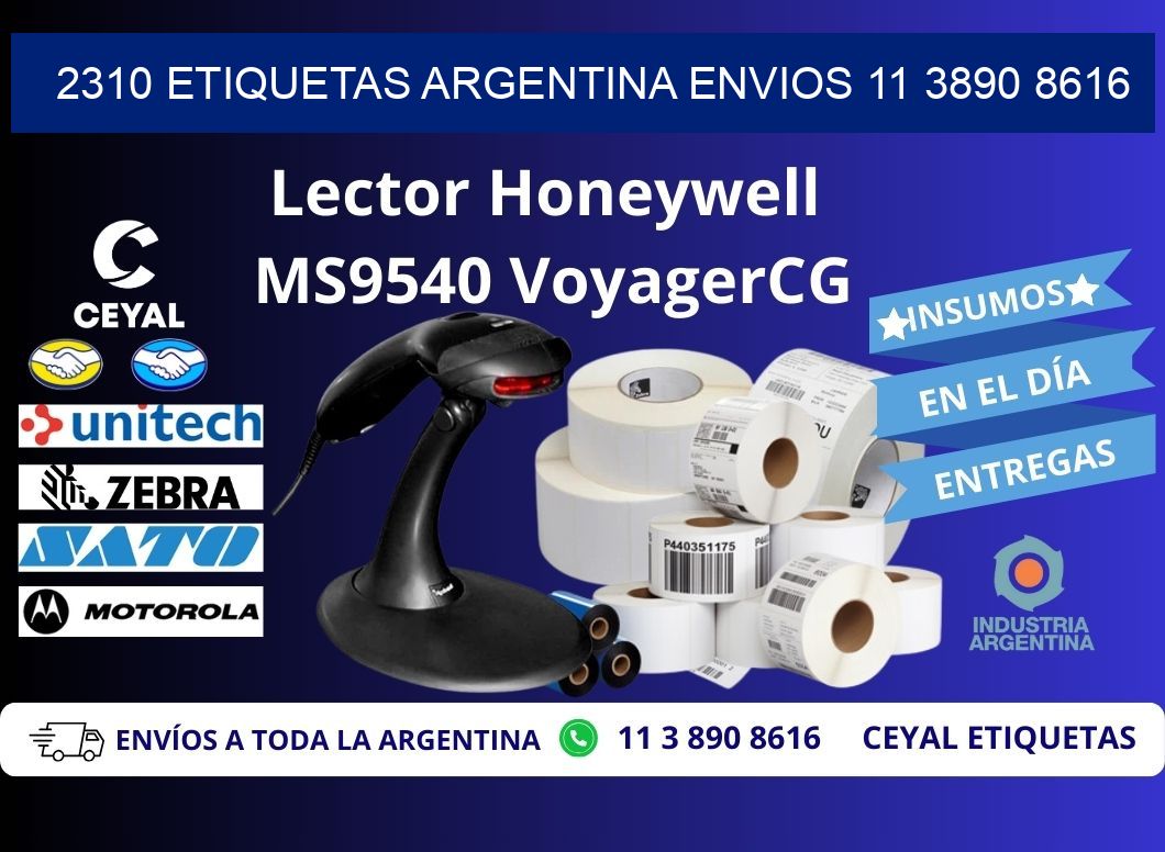 2310 ETIQUETAS ARGENTINA ENVIOS 11 3890 8616