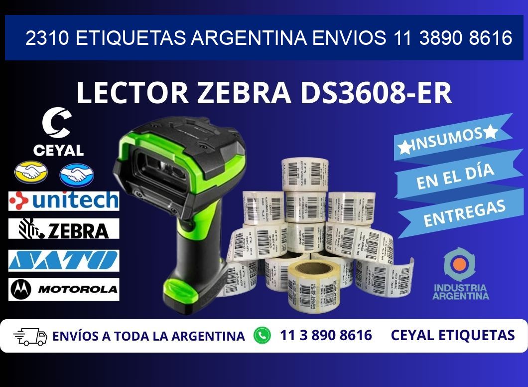 2310 ETIQUETAS ARGENTINA ENVIOS 11 3890 8616