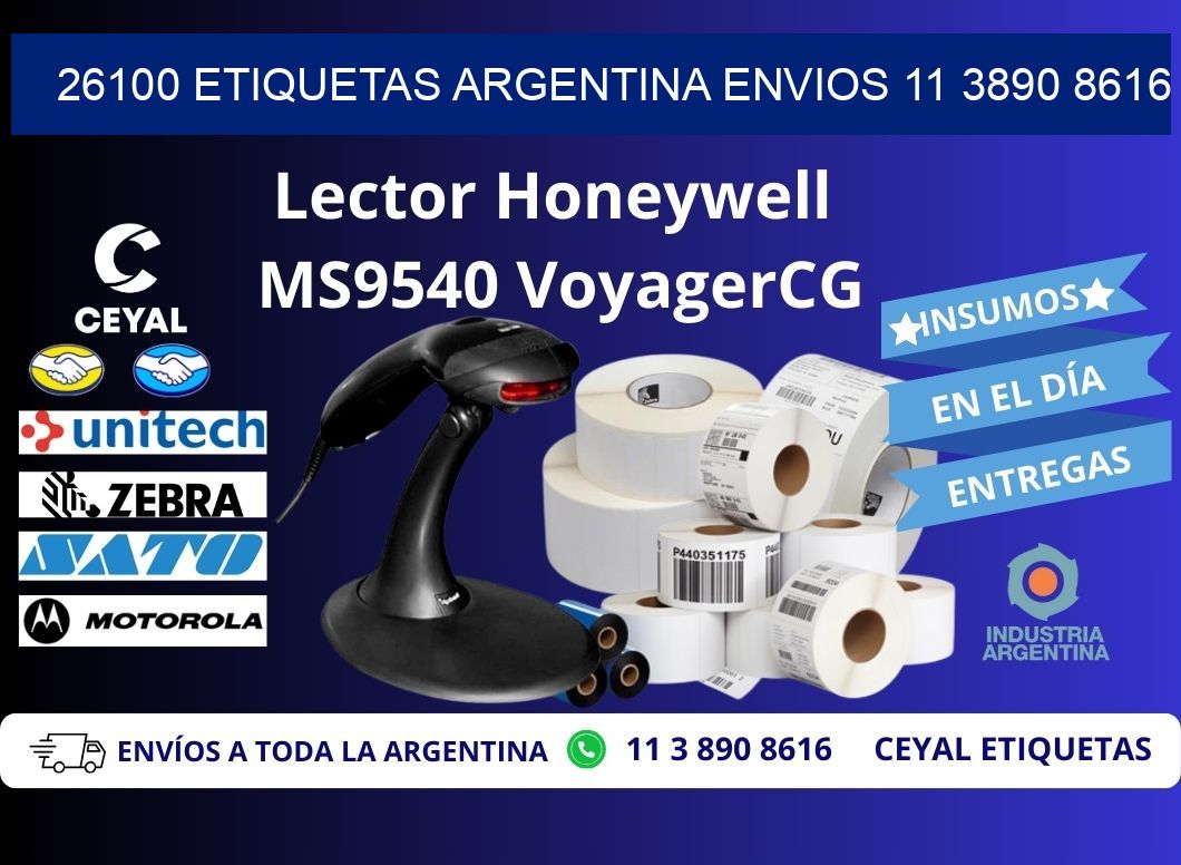 26100 ETIQUETAS ARGENTINA ENVIOS 11 3890 8616