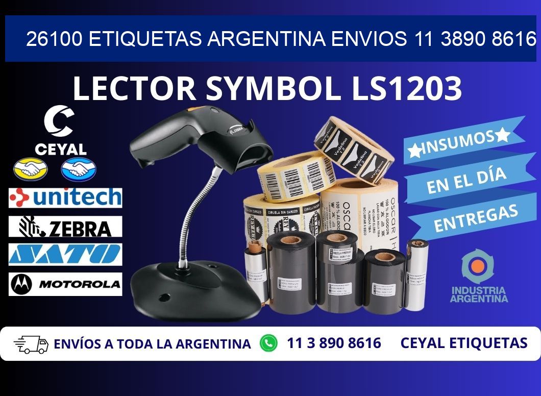 26100 ETIQUETAS ARGENTINA ENVIOS 11 3890 8616