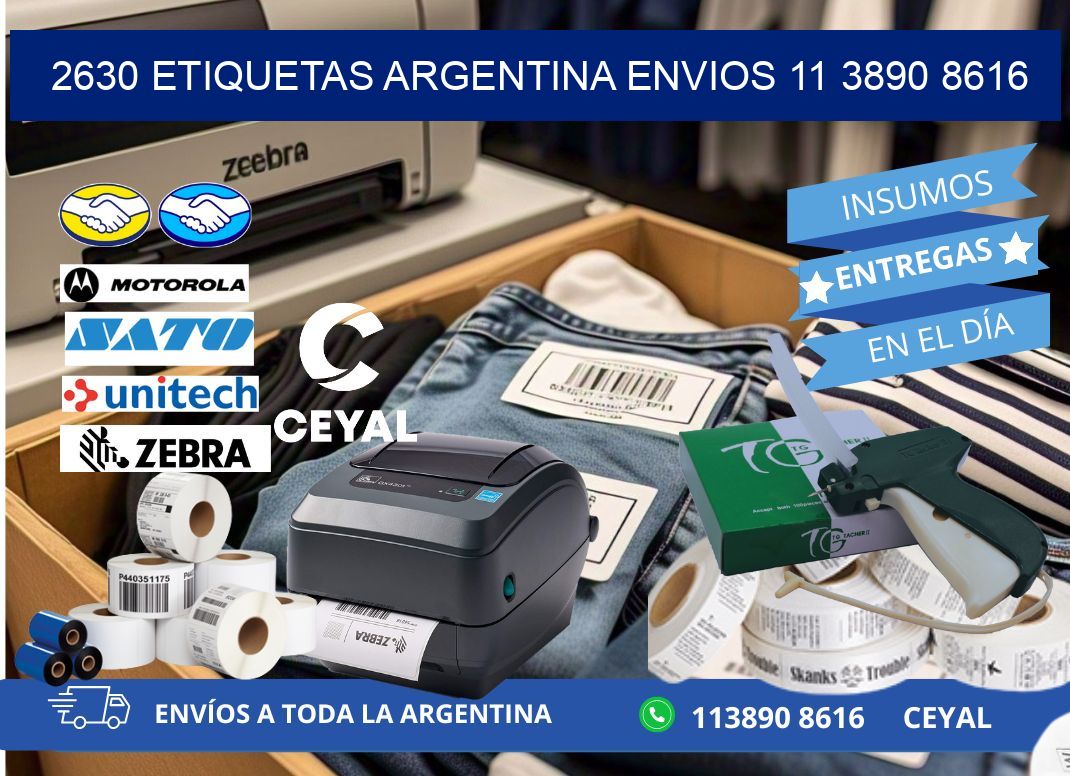 2630 ETIQUETAS ARGENTINA ENVIOS 11 3890 8616