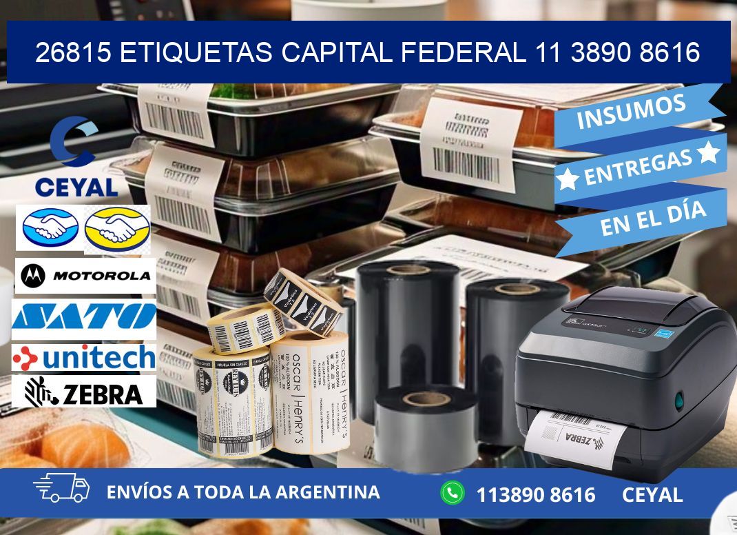 26815 ETIQUETAS CAPITAL FEDERAL 11 3890 8616