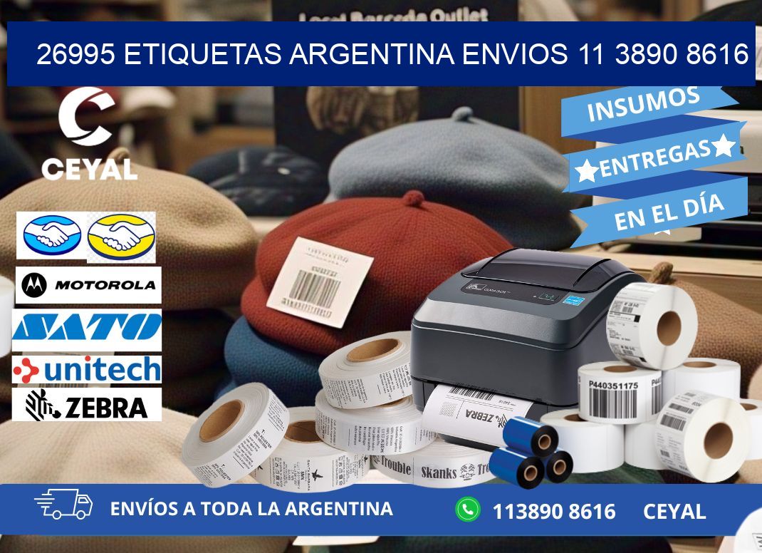 26995 ETIQUETAS ARGENTINA ENVIOS 11 3890 8616