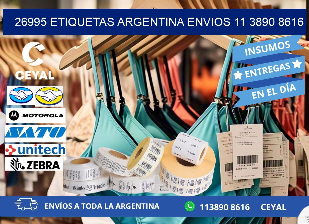 26995 ETIQUETAS ARGENTINA ENVIOS 11 3890 8616