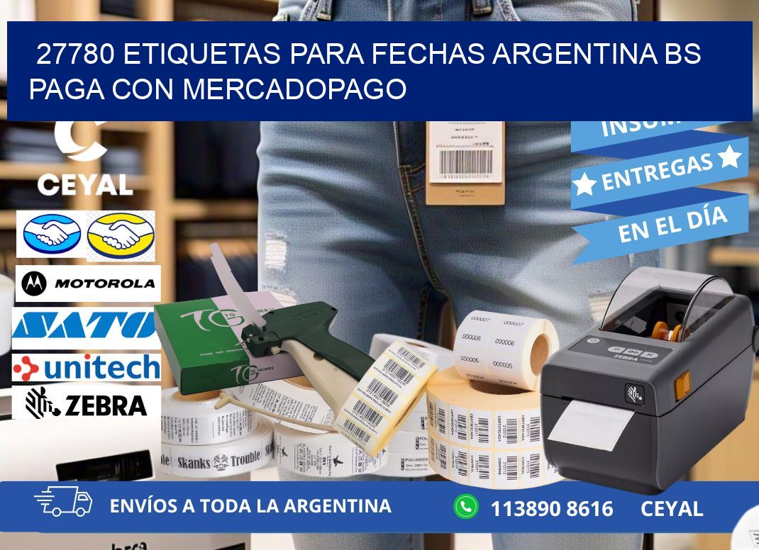 27780 ETIQUETAS PARA FECHAS ARGENTINA BS PAGA CON MERCADOPAGO