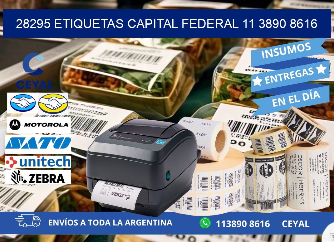 28295 ETIQUETAS CAPITAL FEDERAL 11 3890 8616