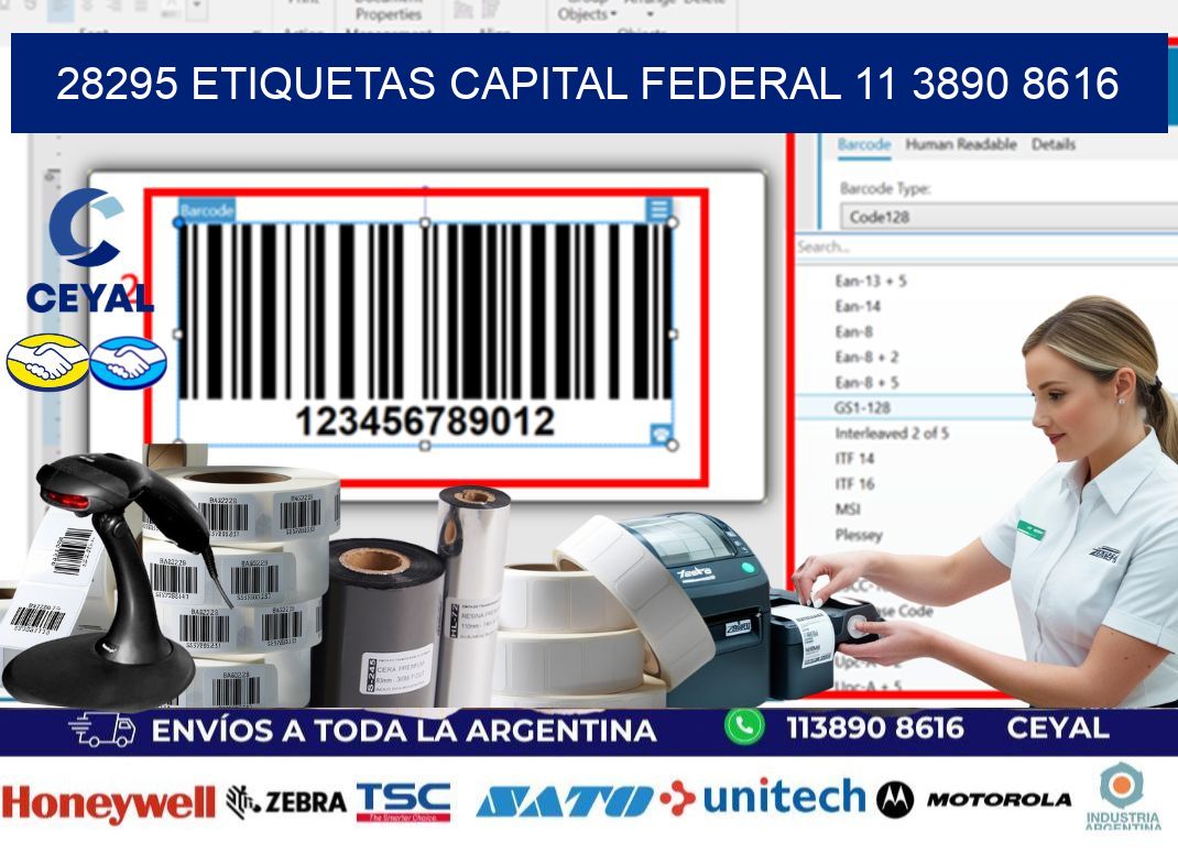 28295 ETIQUETAS CAPITAL FEDERAL 11 3890 8616