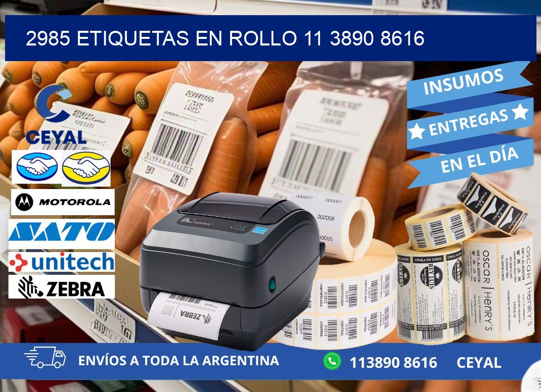 2985 ETIQUETAS EN ROLLO 11 3890 8616