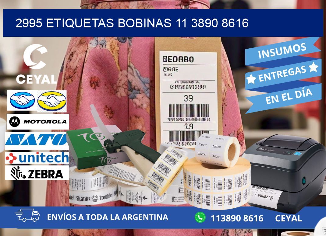 2995 ETIQUETAS BOBINAS 11 3890 8616