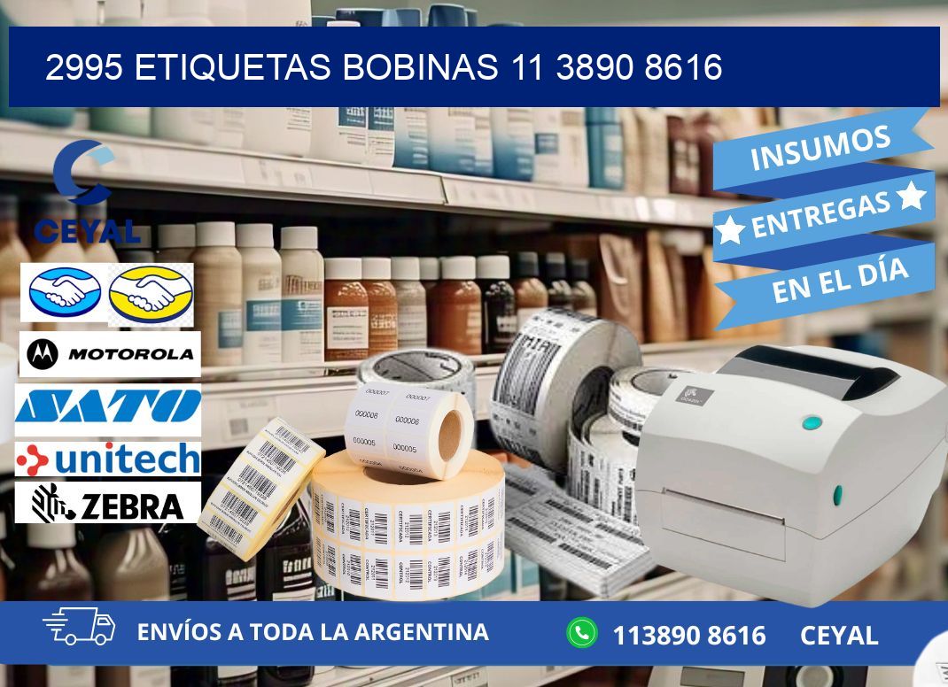 2995 ETIQUETAS BOBINAS 11 3890 8616