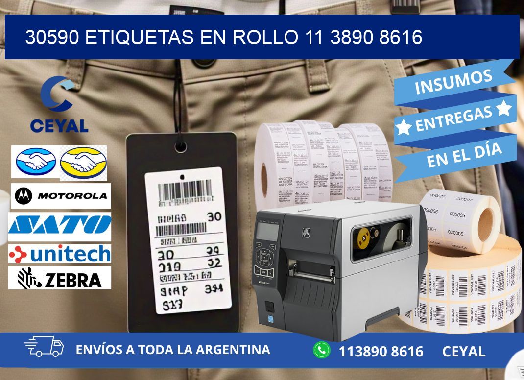 30590 ETIQUETAS EN ROLLO 11 3890 8616