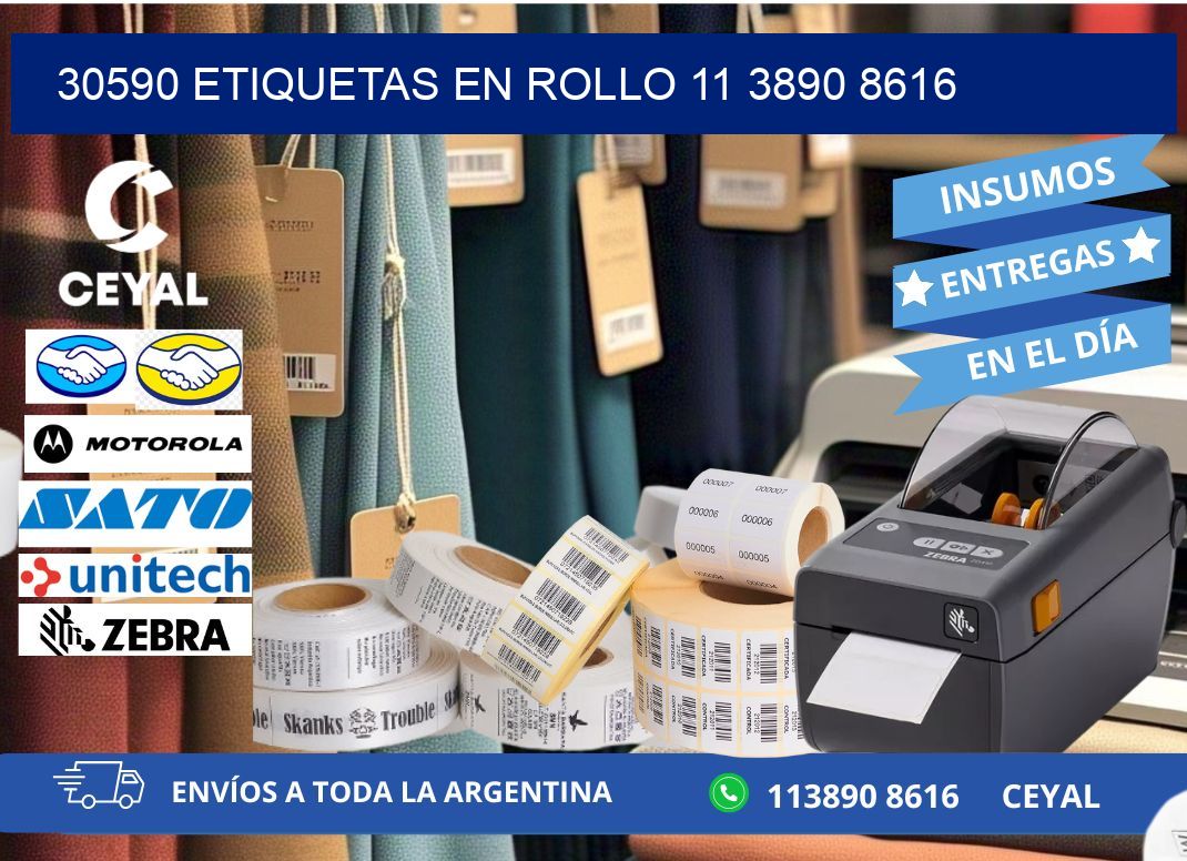 30590 ETIQUETAS EN ROLLO 11 3890 8616
