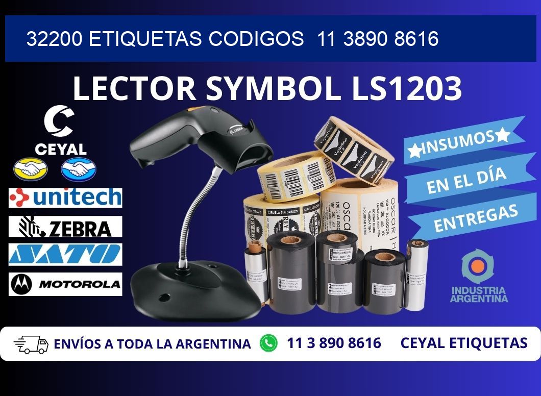 32200 ETIQUETAS CODIGOS  11 3890 8616