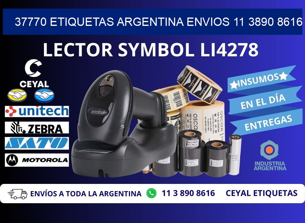 37770 ETIQUETAS ARGENTINA ENVIOS 11 3890 8616