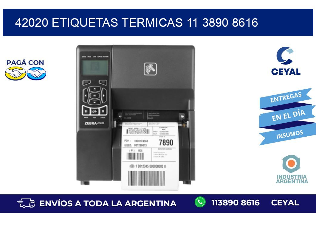 42020 ETIQUETAS TERMICAS 11 3890 8616