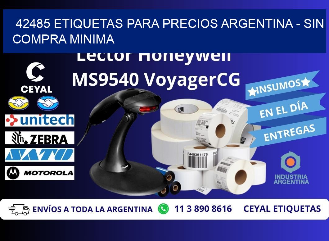 42485 ETIQUETAS PARA PRECIOS ARGENTINA – SIN COMPRA MINIMA