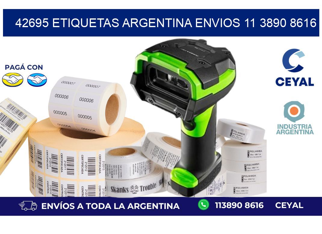 42695 ETIQUETAS ARGENTINA ENVIOS 11 3890 8616