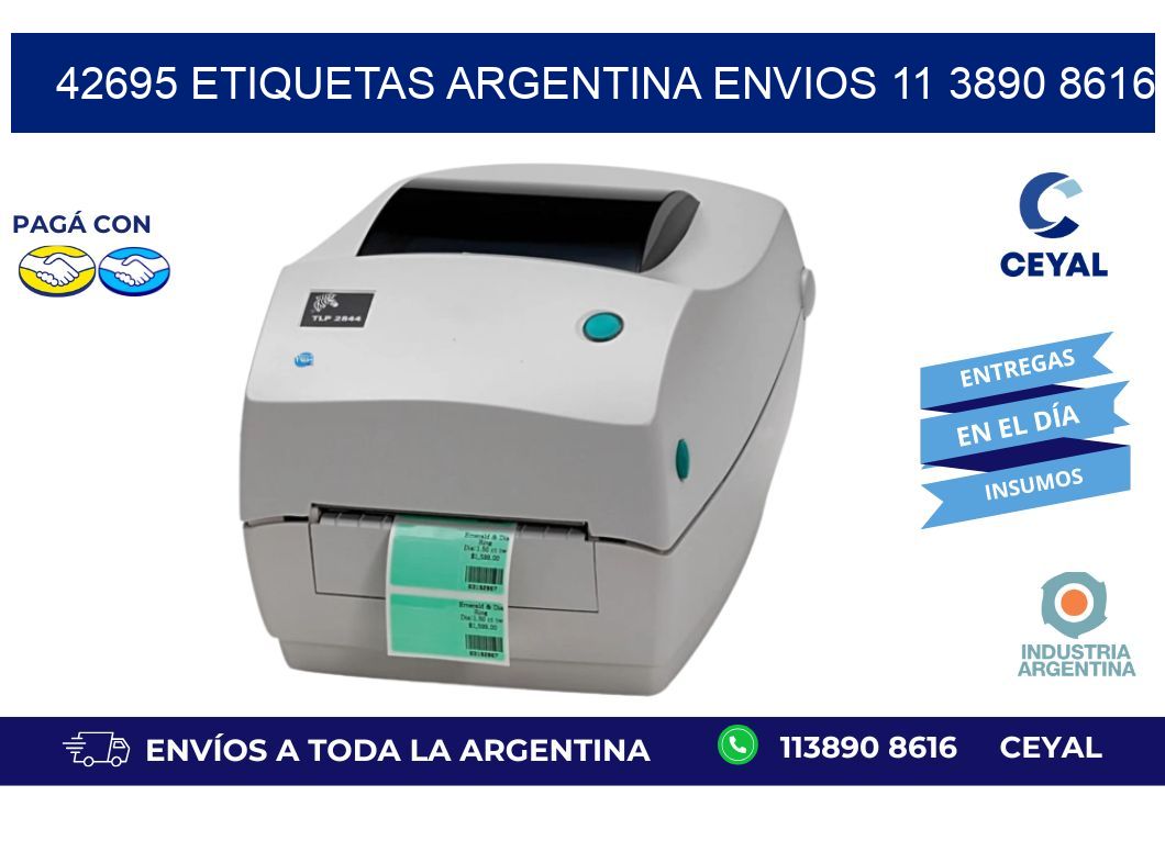 42695 ETIQUETAS ARGENTINA ENVIOS 11 3890 8616