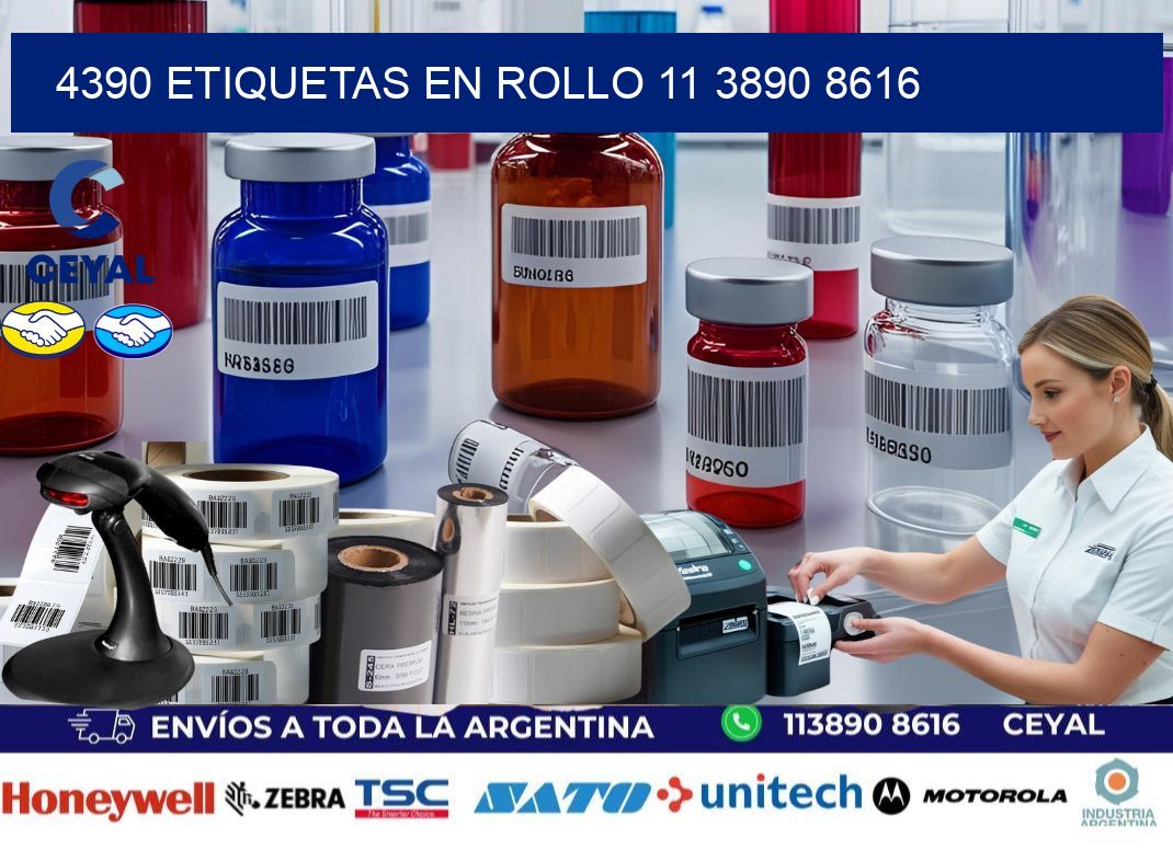 4390 ETIQUETAS EN ROLLO 11 3890 8616