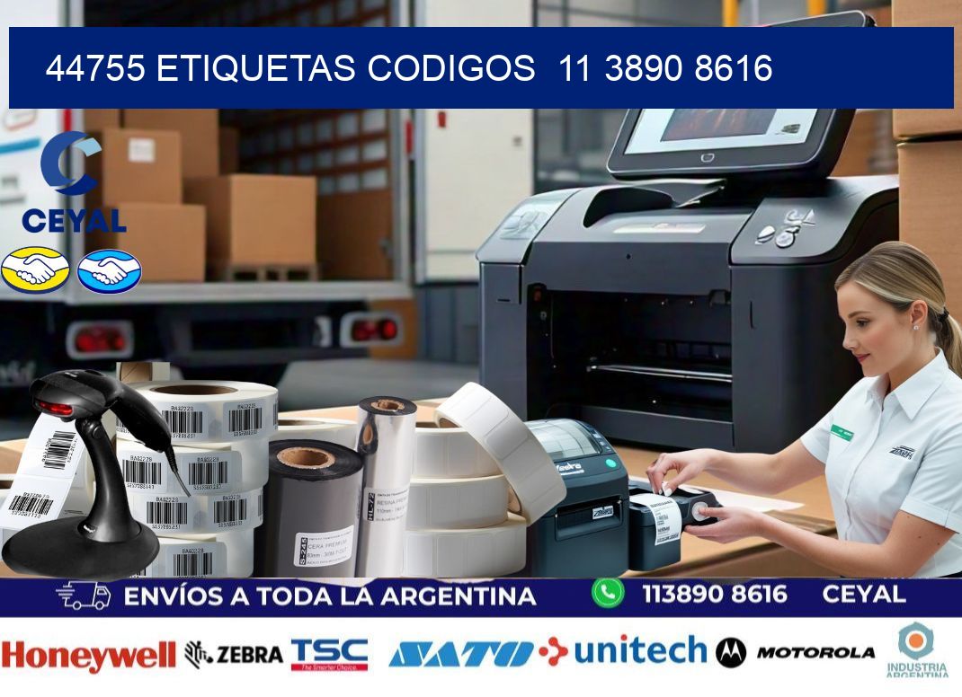 44755 ETIQUETAS CODIGOS  11 3890 8616