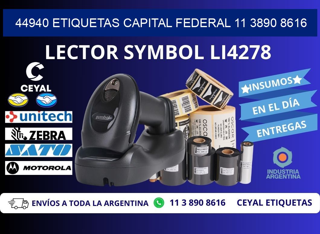 44940 ETIQUETAS CAPITAL FEDERAL 11 3890 8616