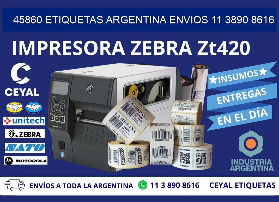 45860 ETIQUETAS ARGENTINA ENVIOS 11 3890 8616