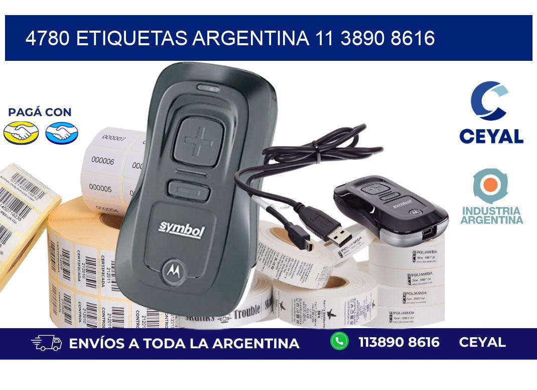4780 ETIQUETAS ARGENTINA 11 3890 8616