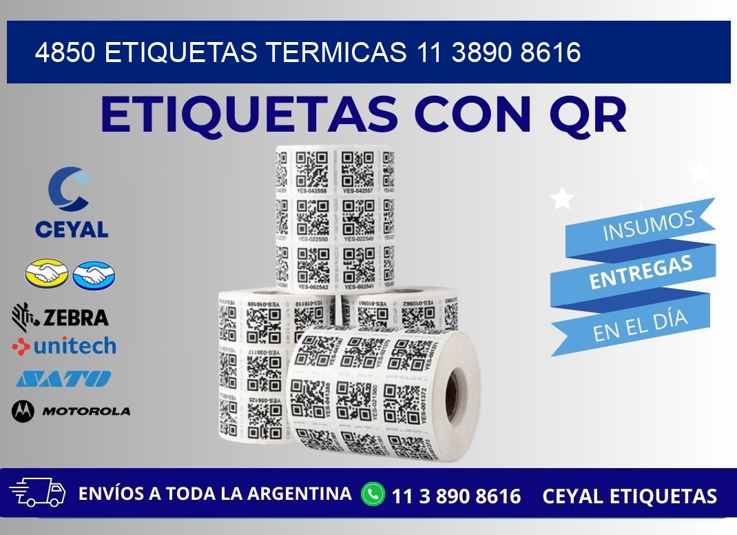 4850 ETIQUETAS TERMICAS 11 3890 8616