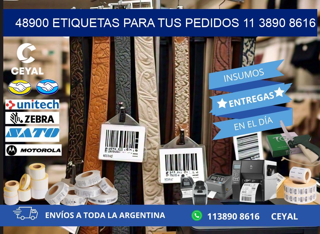 48900 ETIQUETAS PARA TUS PEDIDOS 11 3890 8616