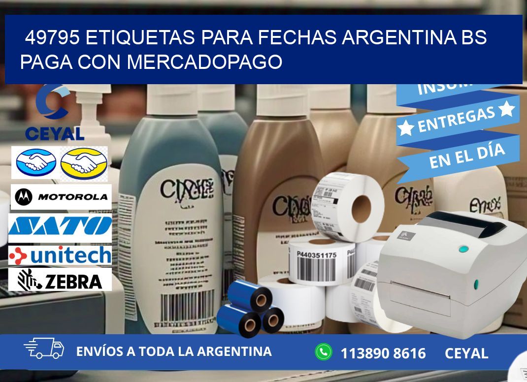 49795 ETIQUETAS PARA FECHAS ARGENTINA BS PAGA CON MERCADOPAGO