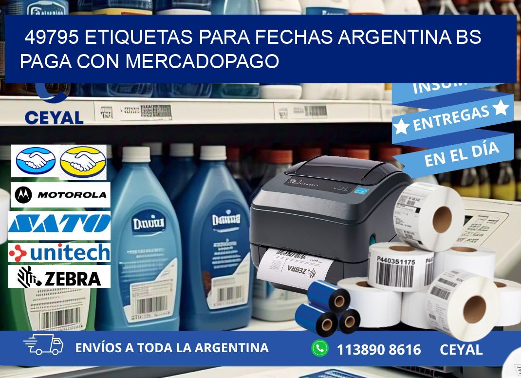 49795 ETIQUETAS PARA FECHAS ARGENTINA BS PAGA CON MERCADOPAGO