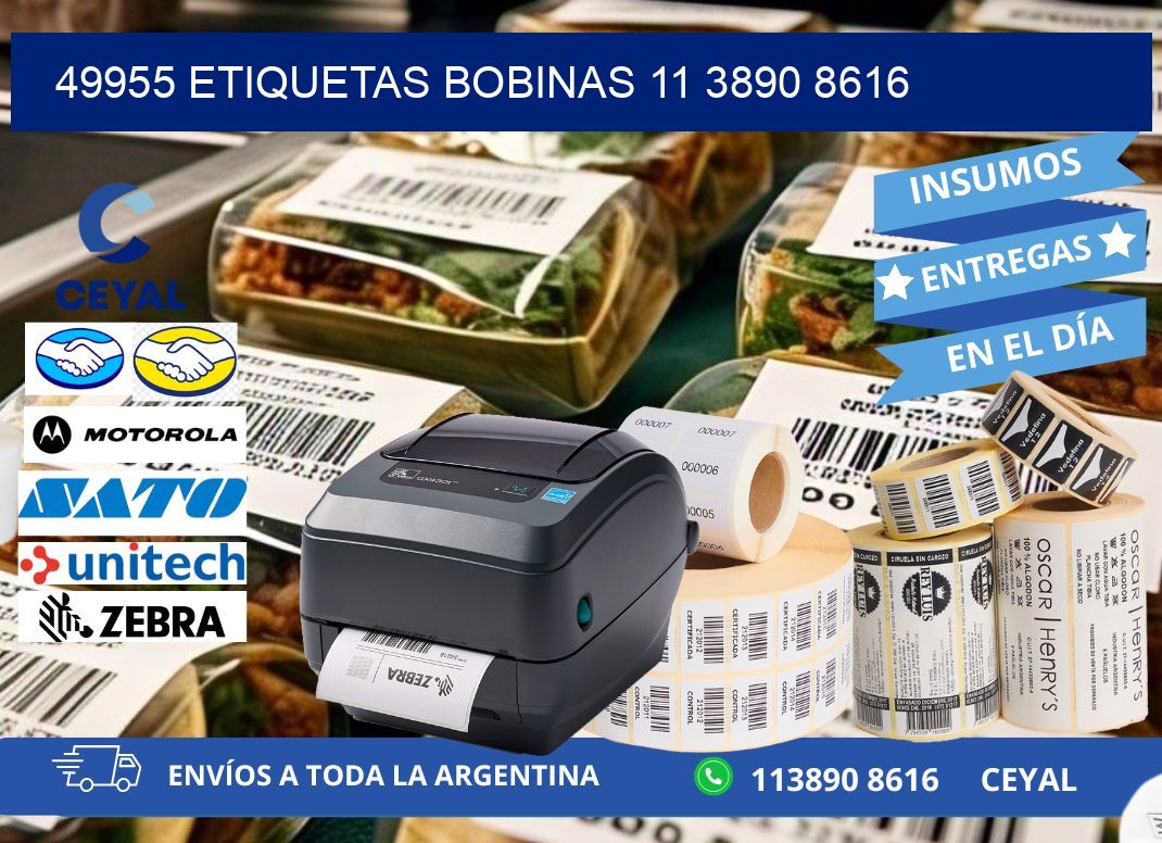 49955 ETIQUETAS BOBINAS 11 3890 8616