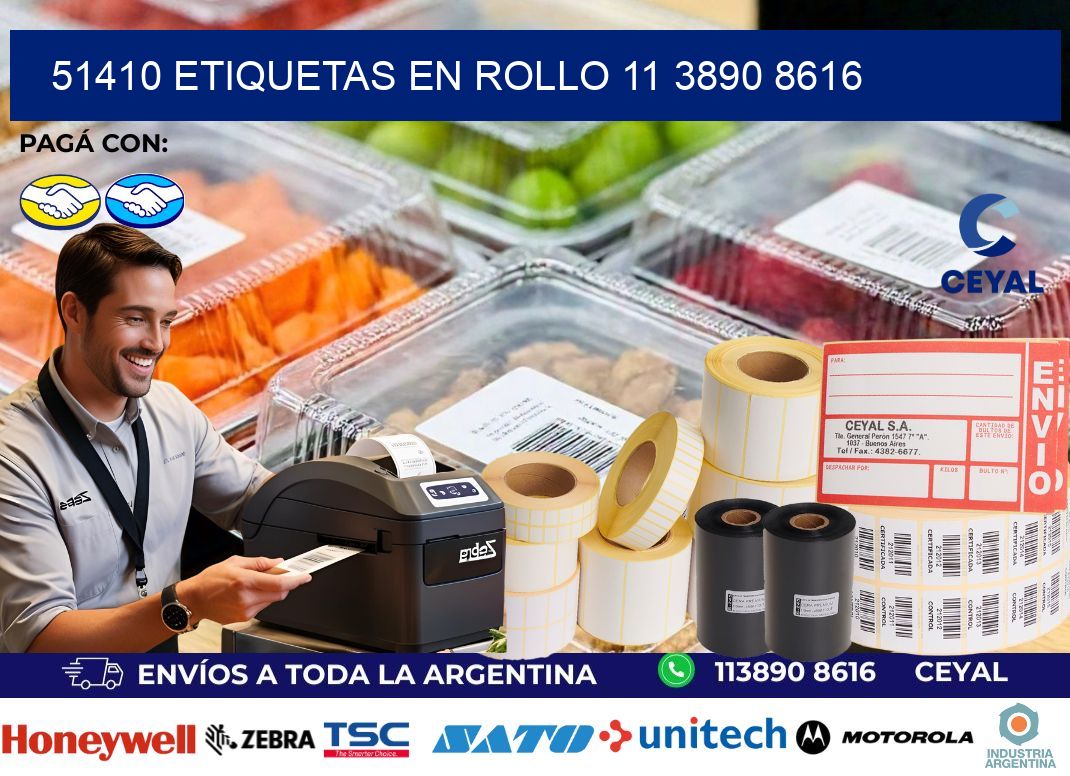 51410 ETIQUETAS EN ROLLO 11 3890 8616