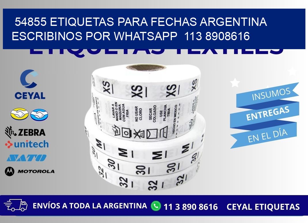 54855 ETIQUETAS PARA FECHAS ARGENTINA ESCRIBINOS POR WHATSAPP  113 8908616