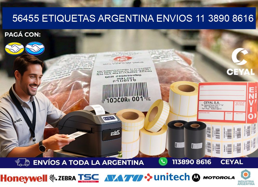56455 ETIQUETAS ARGENTINA ENVIOS 11 3890 8616
