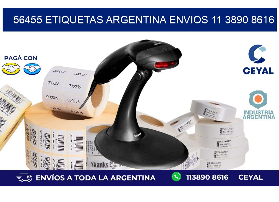 56455 ETIQUETAS ARGENTINA ENVIOS 11 3890 8616
