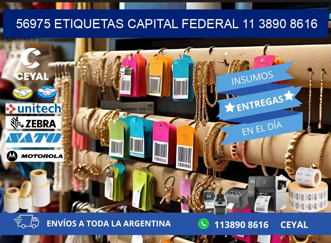 56975 ETIQUETAS CAPITAL FEDERAL 11 3890 8616
